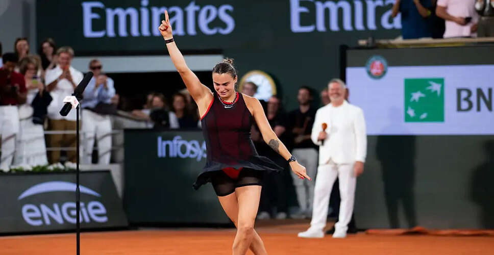 Aryna Sabalenka Shines with Moonwalk After French Open Victory