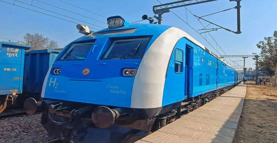 Indian Railways Launches Hydrogen Fuel Cell Train for Sustainable Transport