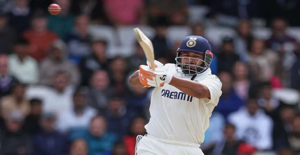 Rishabh Pant Replaced as Vice-Captain Ahead of Afghanistan Test