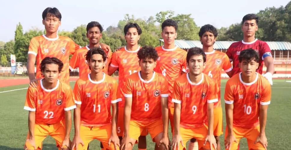 Delhi Shines in U20 Men's National Football Championship with Dominant Victory