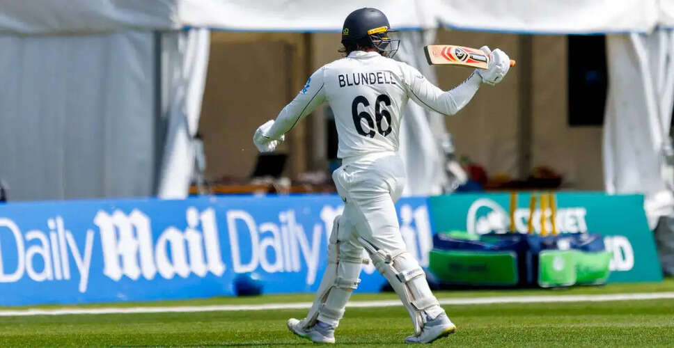 Tom Blundell Sets New Record for New Zealand Wicketkeeper in Away Test