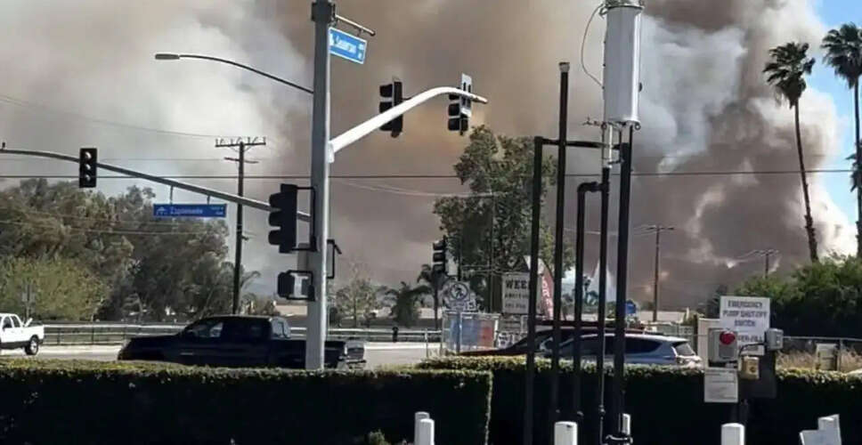 Sanderson Fire Erupts in Riverside County, California