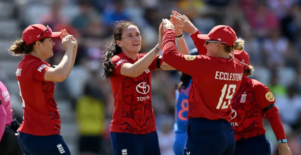England Women's Cricket Team Penalized for Slow Over-Rate in T20I Against India