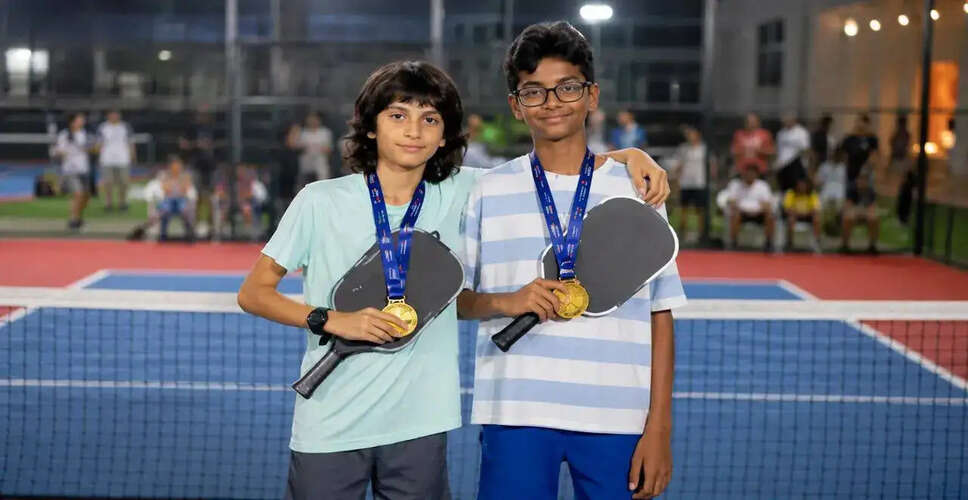 Aarin Ballani and Abir Mittal Triumph in U12 Boys' Doubles at Junior Championship