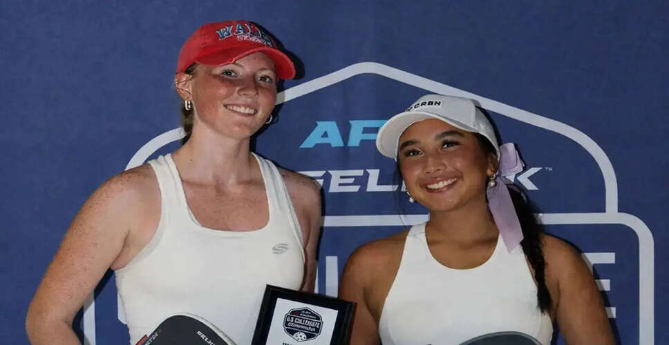Utah Tech Duo Wins Women's Doubles at APP U.S. Collegiate Championships