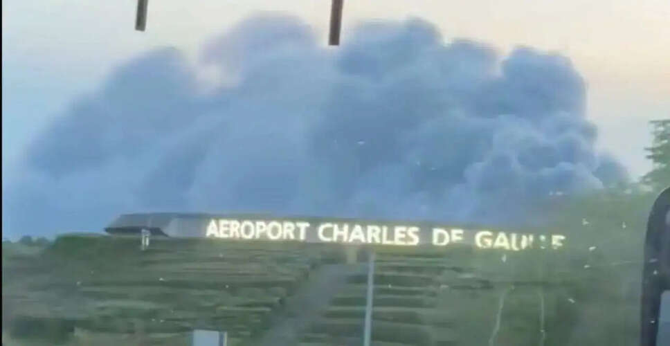Fire Near Charles de Gaulle Airport Causes Smoke Plumes