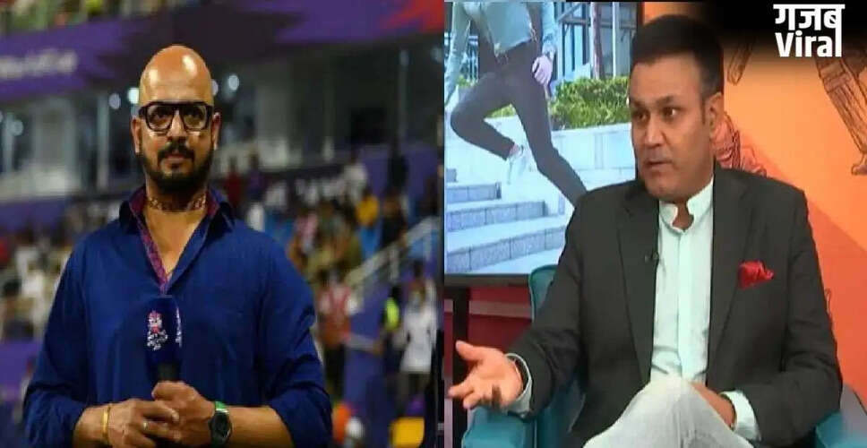 Virender Sehwag and Murali Kartik's Heated Exchange During Cricket Discussion