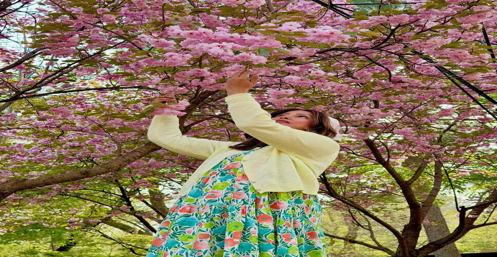 Hina Khan Captures Stunning Moments from Her Seoul Cherry Blossom Trip