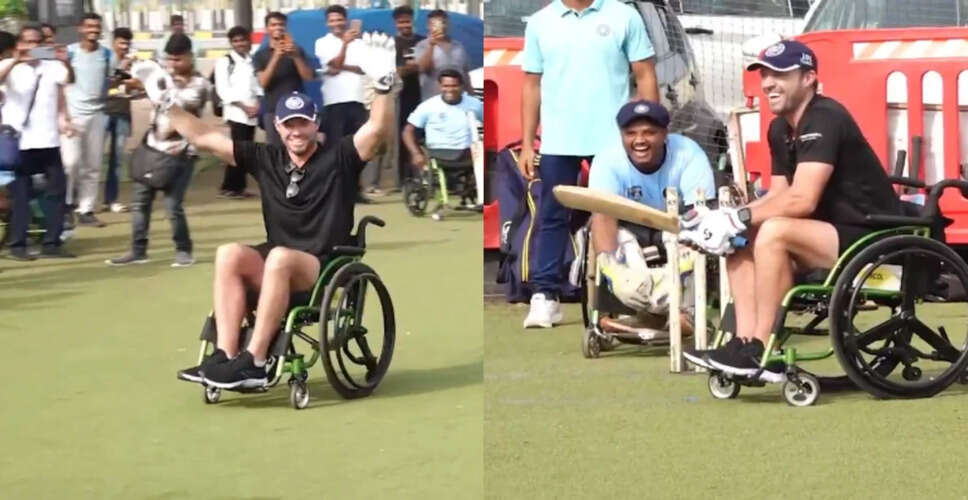 AB de Villiers Joins Mumbai Wheelchair Cricket Team for Special Match