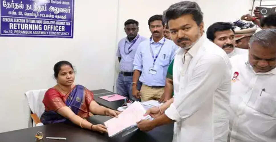 Vijay Takes a Bold Step: Actor-Politician Files Nomination in Perambur!