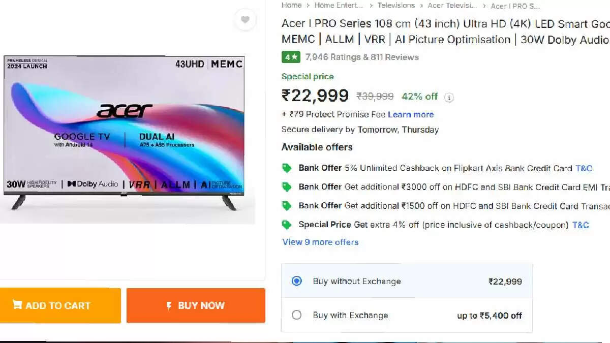 Top Affordable 4K Smart TVs Under ₹30,000 Available on Flipkart