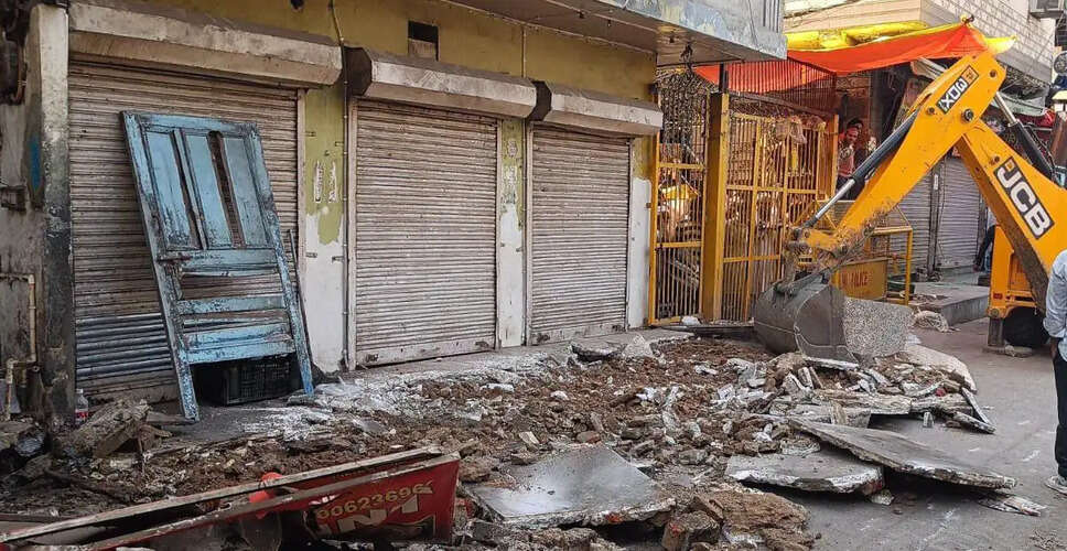 Delhi Municipal Corporation Demolishes Shops Amid Tensions Following Fatal Clash