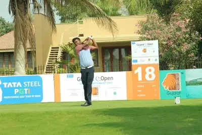 Vooty Masters golf: Chouhan matches course record of 63 to zoom to top at halfway stage
