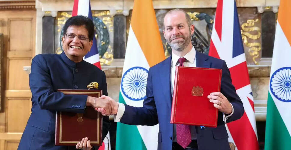 India and UK Forge Historic Trade Agreement to Boost Economic Ties