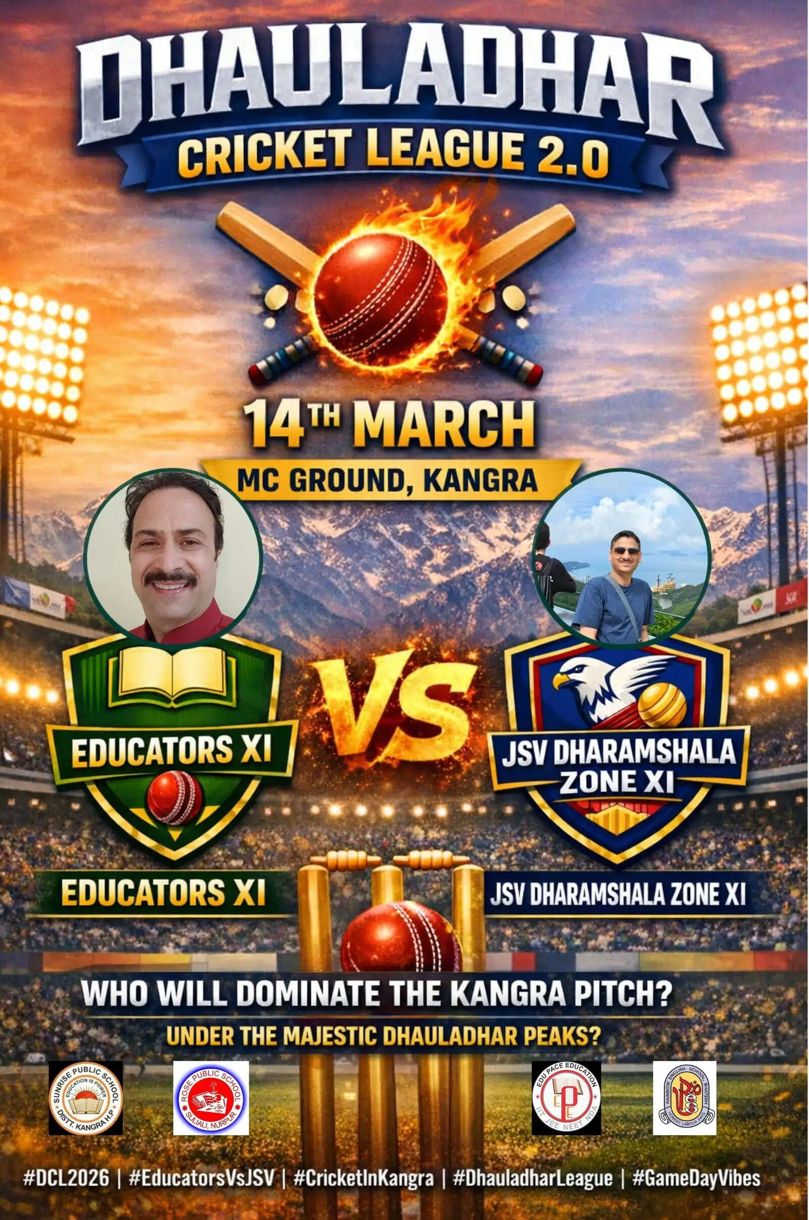 Excitement Builds for Dhauladhar Cricket League 2.0 Triple-Header in Kangra