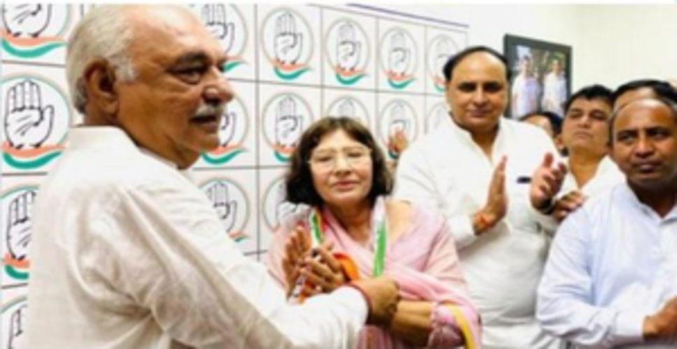 Haryana: Two-term MP quits BJP, joins Congress