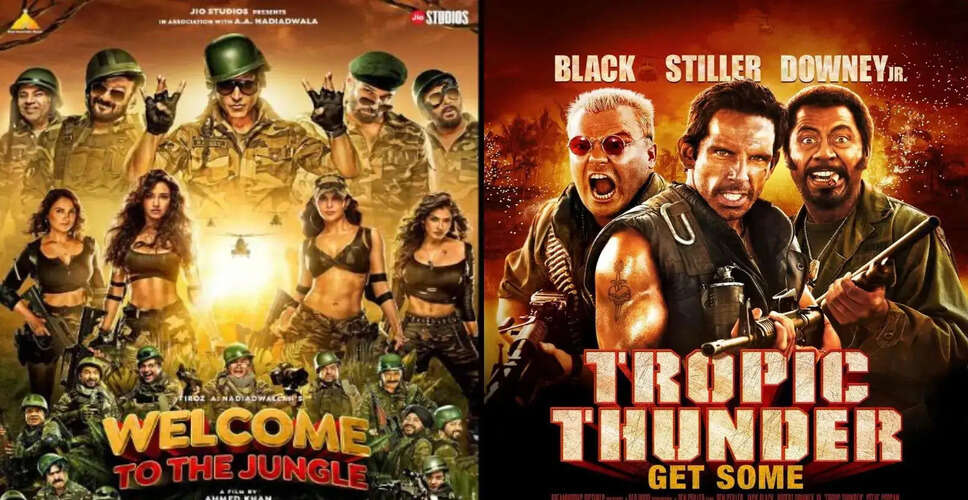 Akshay Kumar's Welcome To The Jungle Teaser Sparks Comparisons to Tropic Thunder
