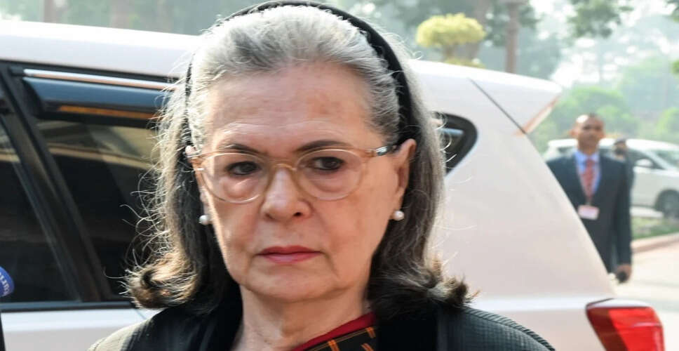 Sonia Gandhi Admitted to Hospital for Routine Check-Up Amid Health Concerns