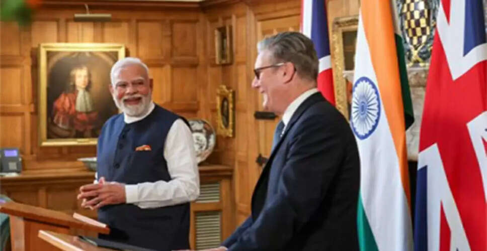 PM Modi and UK PM Starmer Share Light Moments During Joint Press Conference