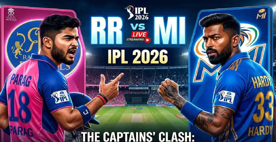 IPL 2026: Rajasthan Royals Set to Face Mumbai Indians in Guwahati Showdown