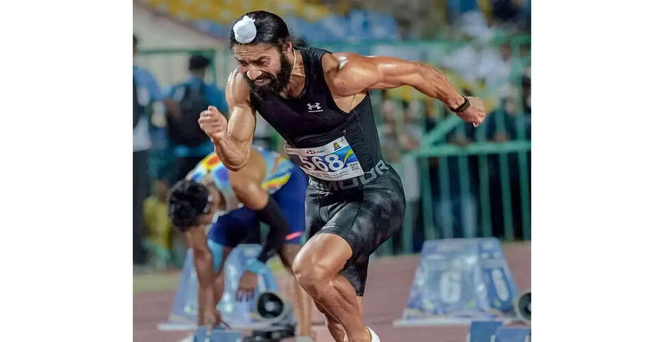 Gurindervir Singh Sets New National Record in 100m Sprint
