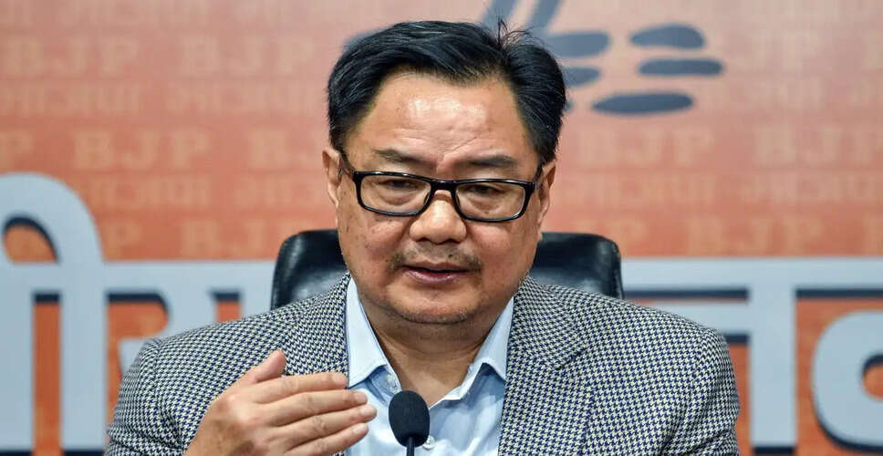 Kiren Rijiju Critiques Rahul Gandhi's Comments on West Bengal Politics