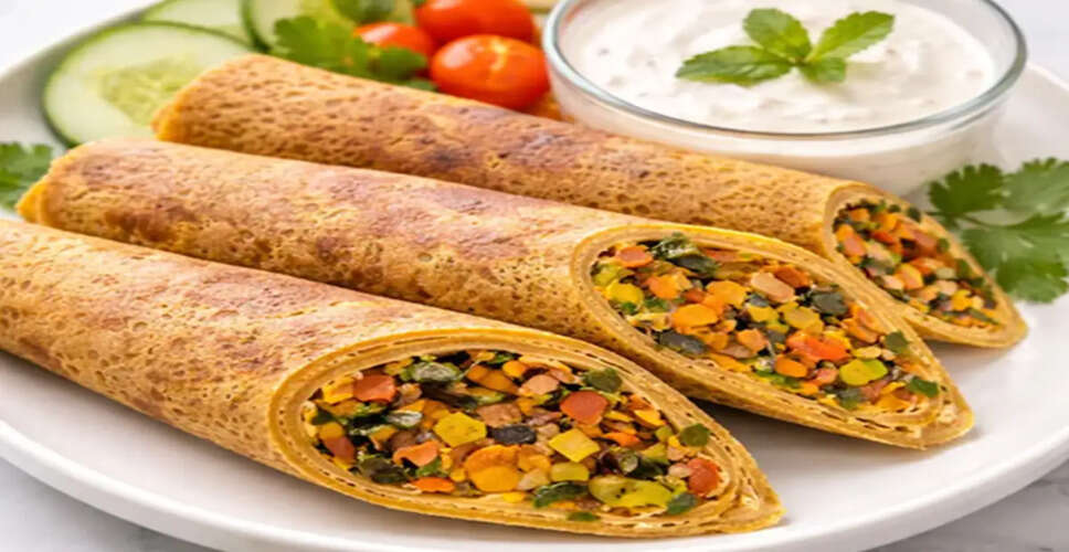 Nutritious Ragi Masala Cheela Wrap: A Perfect Breakfast Option