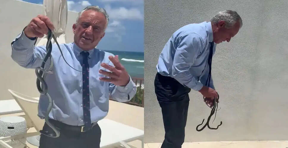Robert F. Kennedy Jr. Captures Attention with Snake Encounter at Mehmet Oz's Home