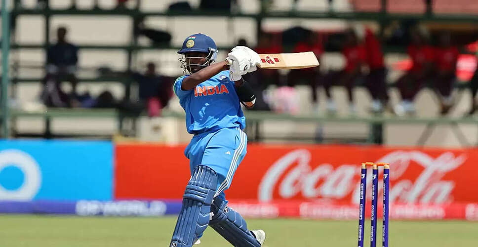 Aaron George Shines in U19 World Cup Semifinal, Leading India to Final