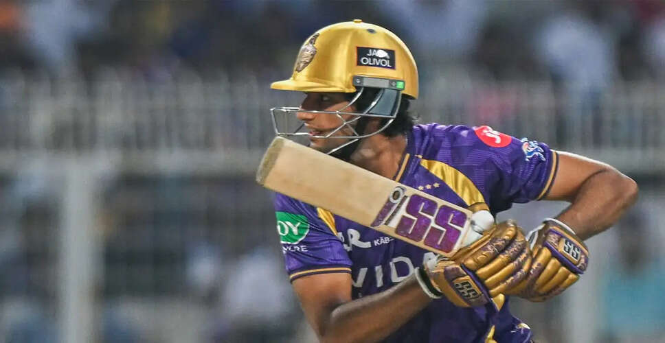 Angkrish Raghuvanshi Penalized for IPL Code Violation