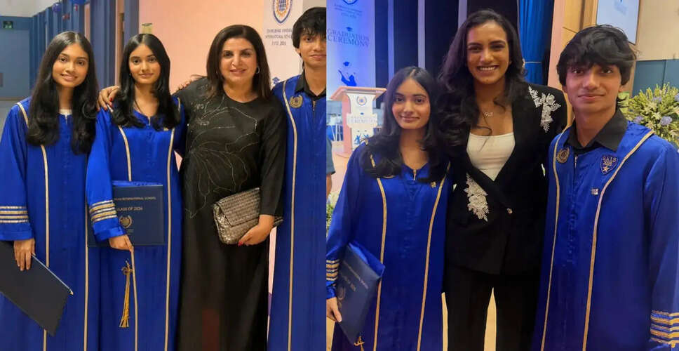 Farah Khan Celebrates Emotional Graduation of Her Triplets