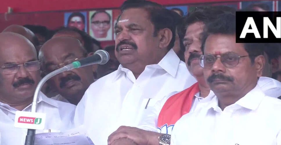AIADMK Leader Criticizes DMK Government Over Drug Issues in Tamil Nadu