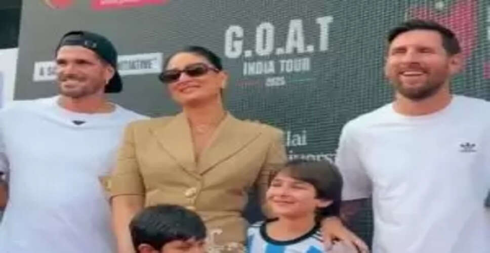 Lionel Messi's Heartfelt Tribute to India Features Kareena Kapoor and Her Sons