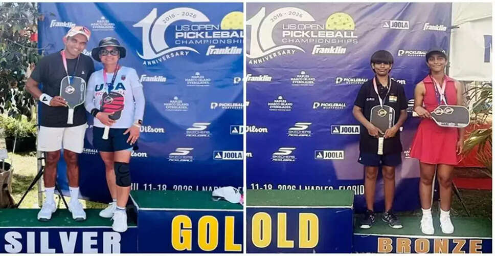 Indian Players Shine at US Open Pickleball Championships with Bronze and Silver Medals