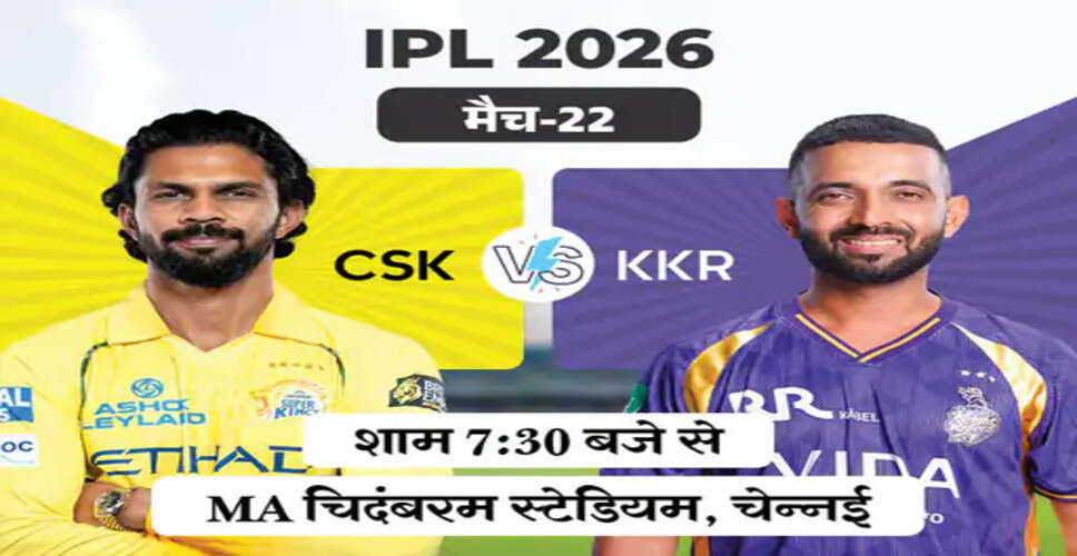 Exciting IPL Clash: Chennai Super Kings Face Kolkata Knight Riders Amid Captain's Uncertainty