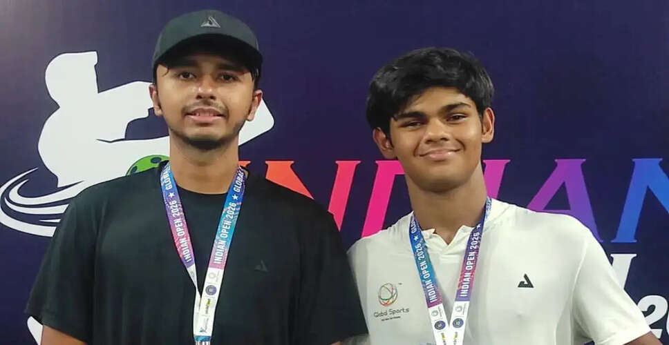 Harsh Mehta and Arjun Singh Claim Pro Men's Doubles Title at Indian Open