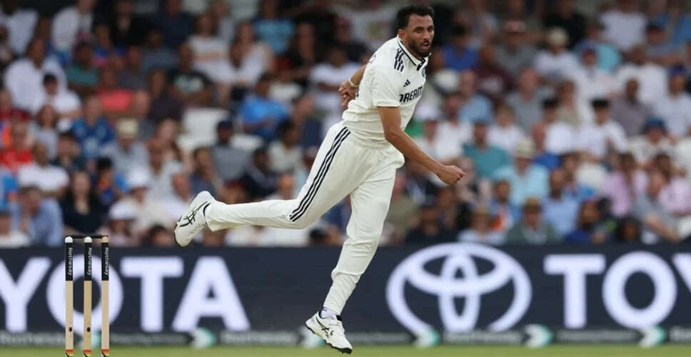 Prasidh Krishna Struggles in England: Record-Breaking Economy Rate