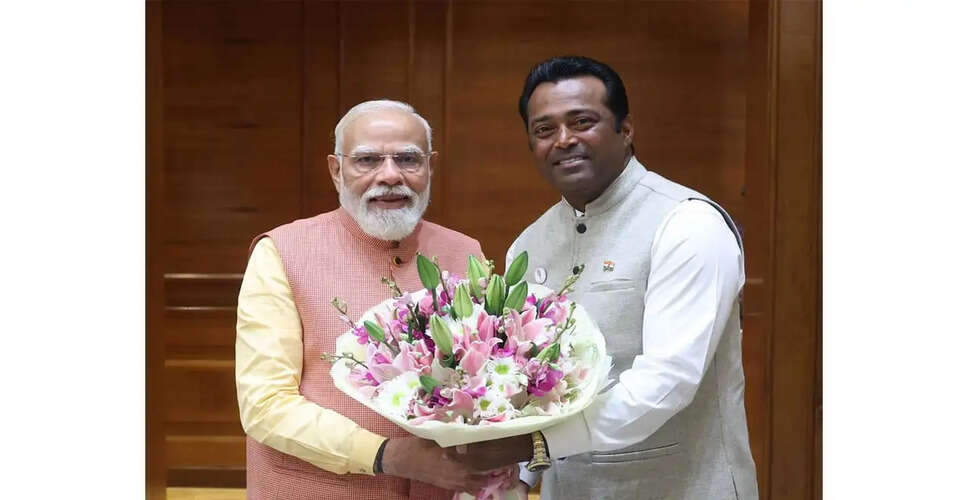 Leander Paes Joins BJP and Meets PM Modi: A New Chapter in His Career