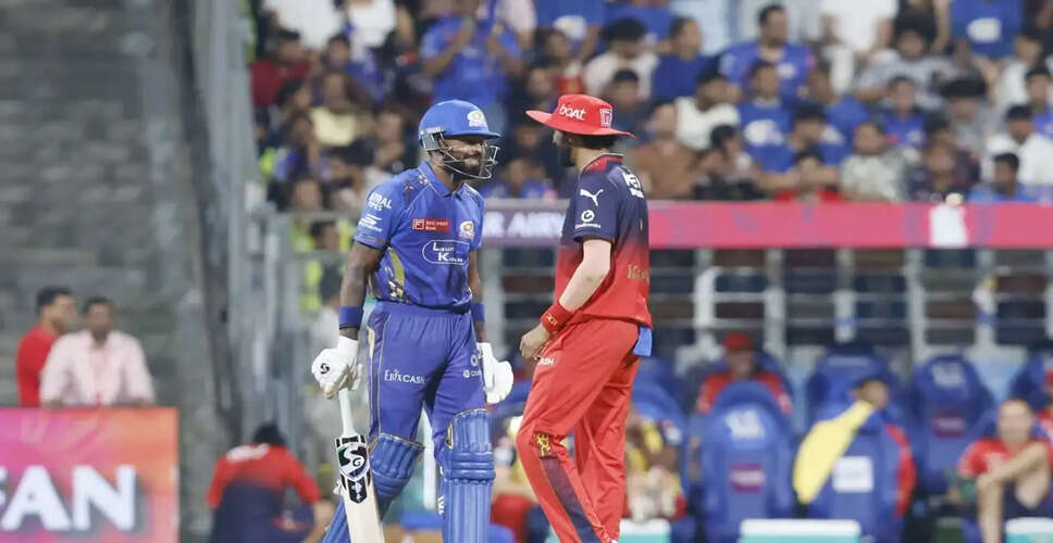 Exciting IPL 2026 Clash: Mumbai Indians vs Royal Challengers Bengaluru Preview