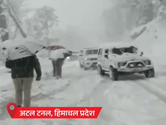 India Faces Extreme Weather: Snow in the North and Heat in the West