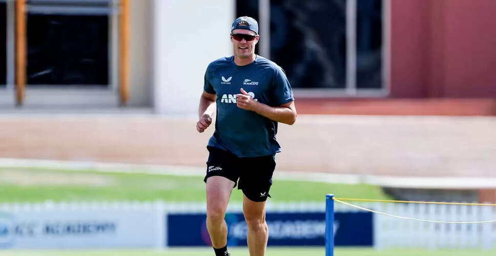 Kyle Jamieson Makes Cautious Return to First-Class Cricket