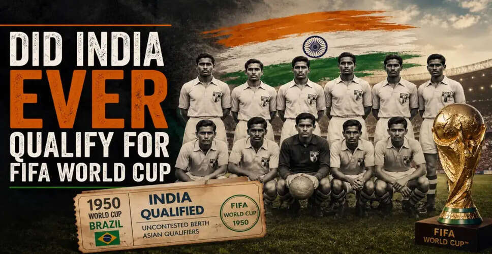 India's Missed Opportunity at the 1950 FIFA World Cup: A Historical Insight