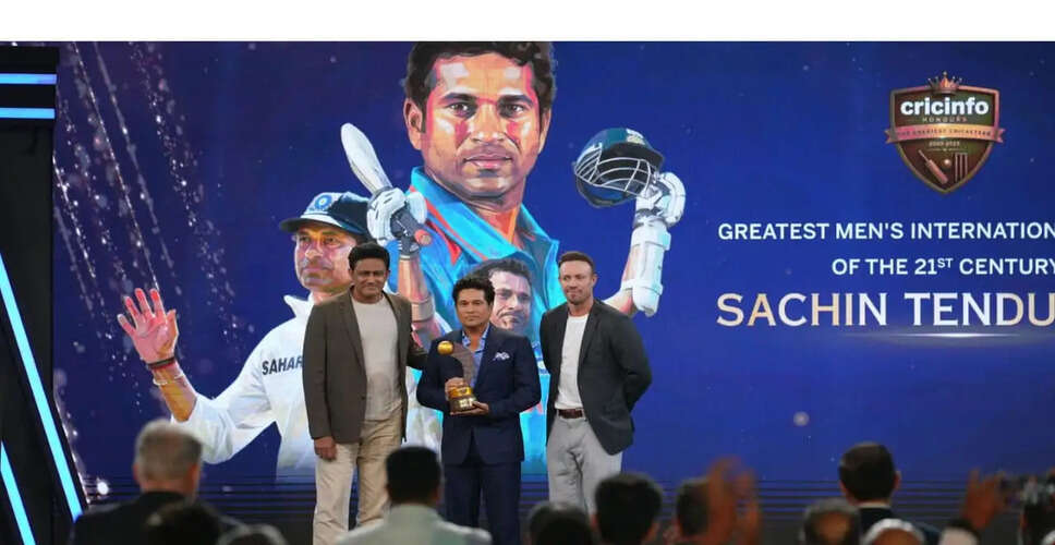 Cricinfo Honours: Tendulkar, Kallis, and Muralidaran Recognized as Top Cricketers of the Century
