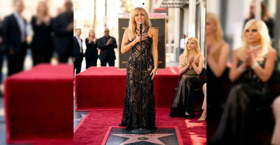 Miley Cyrus Shines Bright with Star on Hollywood Walk of Fame: A Tribute to 'Hannah Montana'
