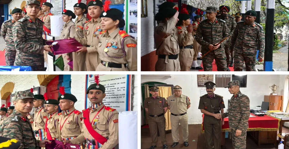 NCC 9 HP Battalion Receives Official Inspection from Brigadier Harpreet Singh