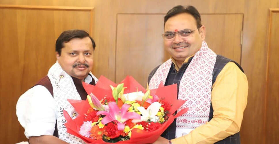 Rajasthan CM Bhajanlal Sharma Meets BJP's New National Executive President Nitin Nabin