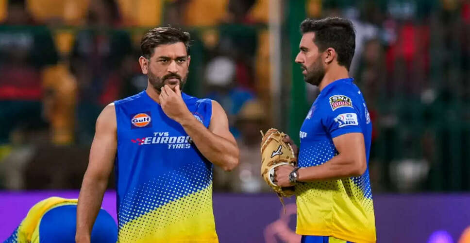 MS Dhoni and Deepak Chahar Share a Lighthearted Moment Ahead of IPL 2026 Clash