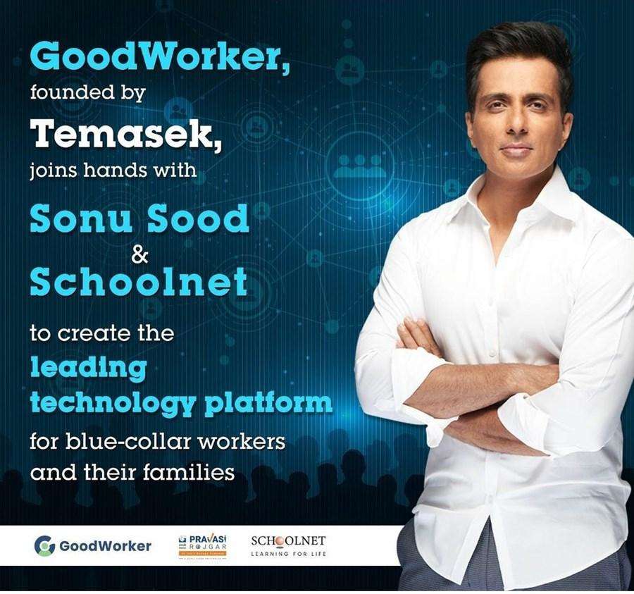 Sonu Sood Collaborates With Schoolnet, Aims To Provide Jobs To Blue Collar Workers