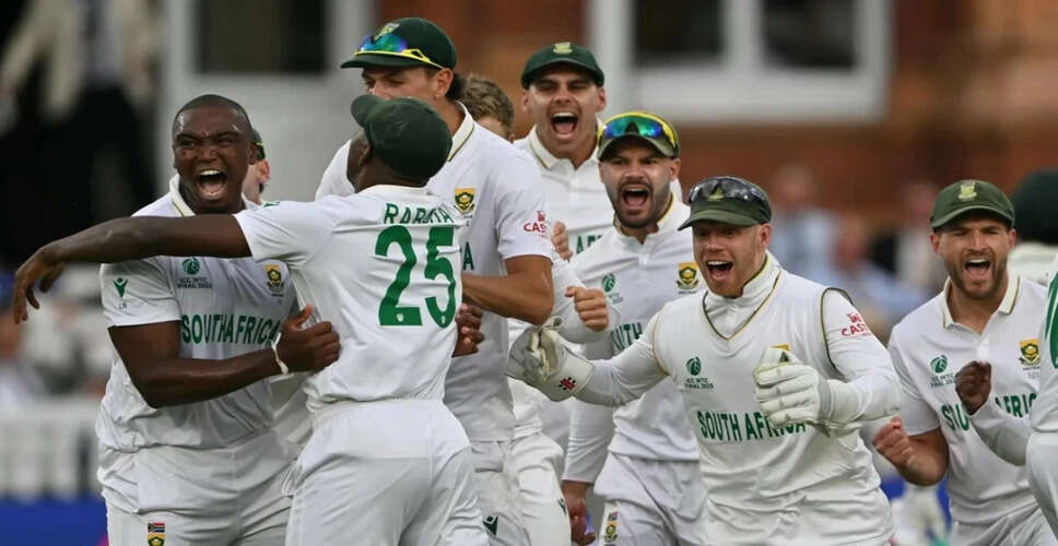 South Africa Eyes Historic World Test Championship Title Against Australia