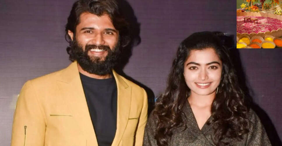 Vijay Deverakonda and Rashmika Mandanna's Colorful Haldi Ceremony